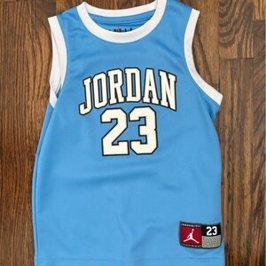 Jordan Kids Light Blue and White Jersey